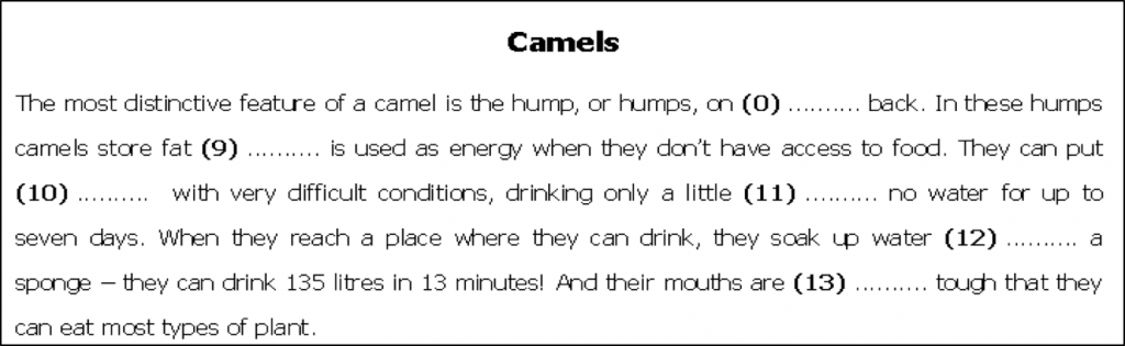 camel text