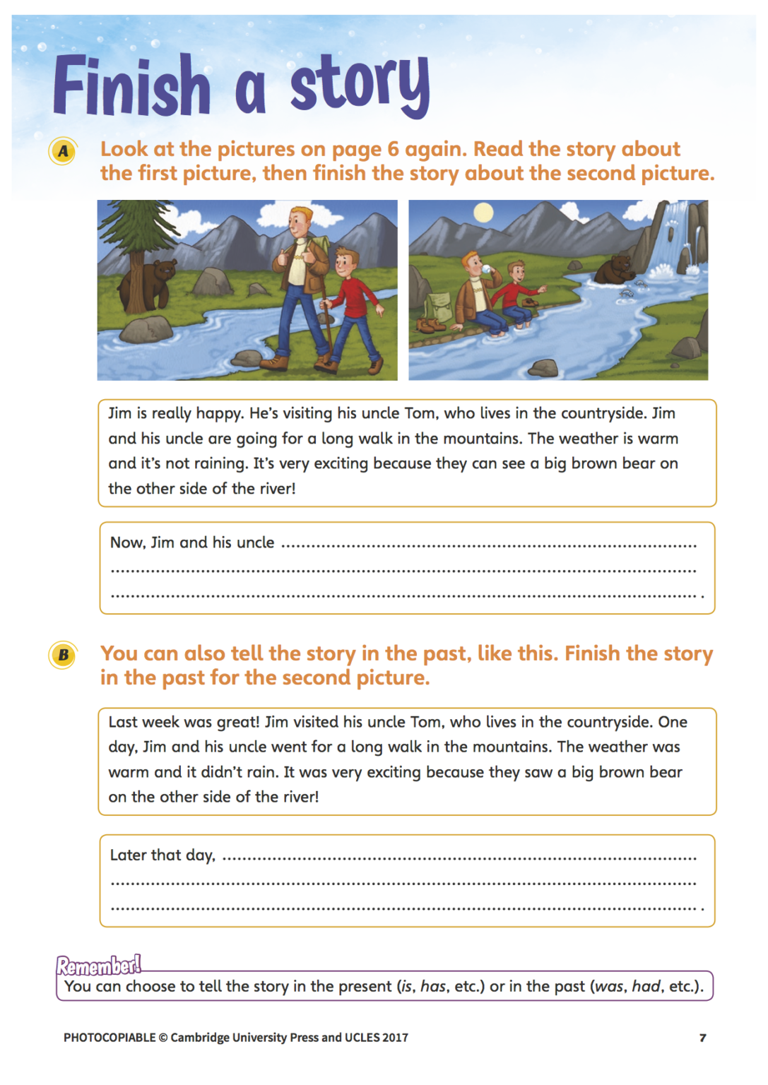 writing story flyers