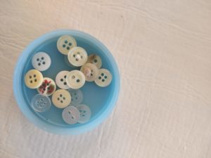 buttons inside a tub