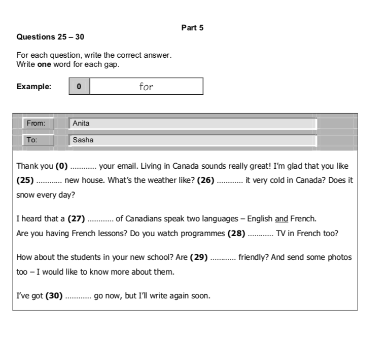 Reading and writing part 1 – Telegraph